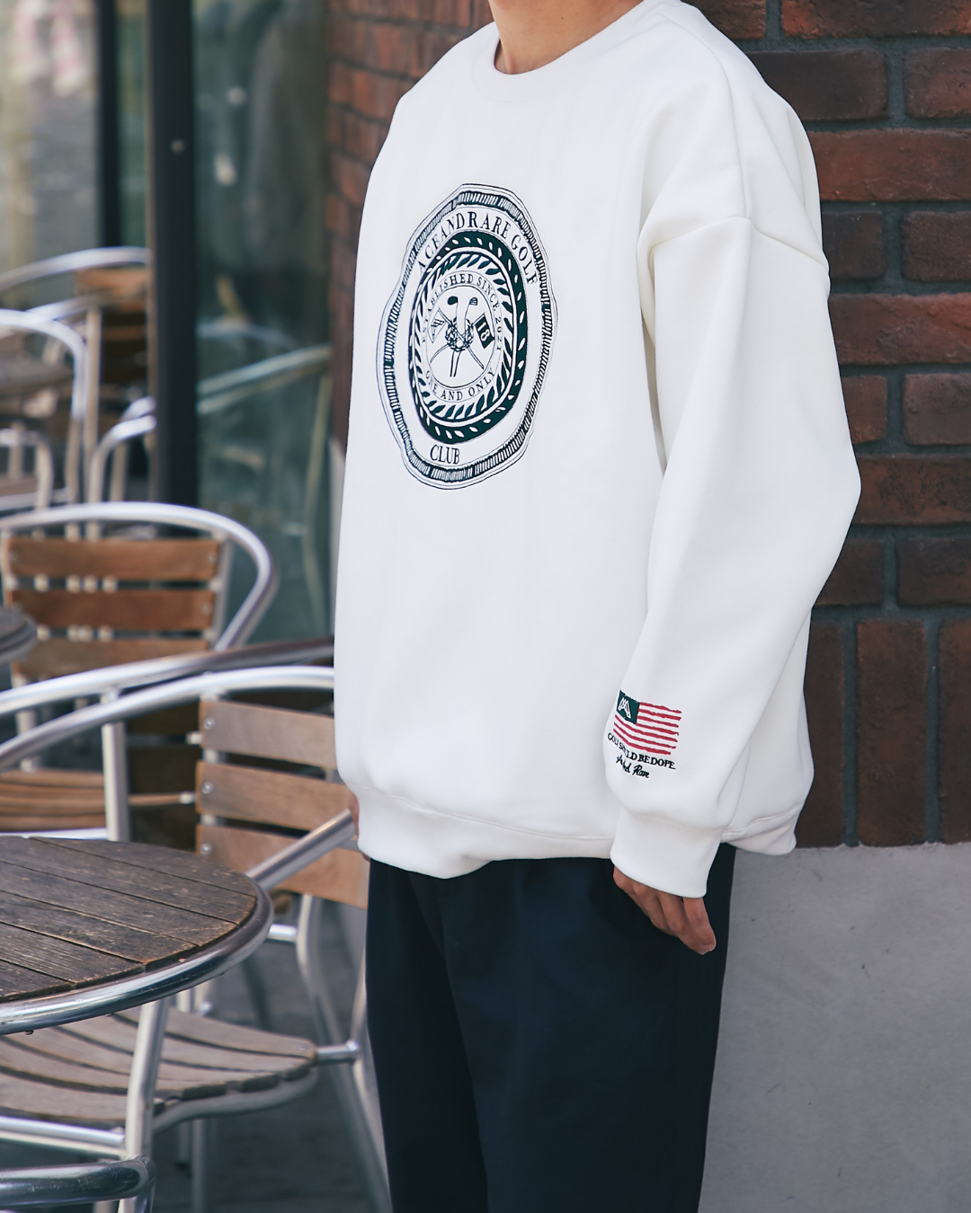 US GOLF CLUB トレーナー / WHITE