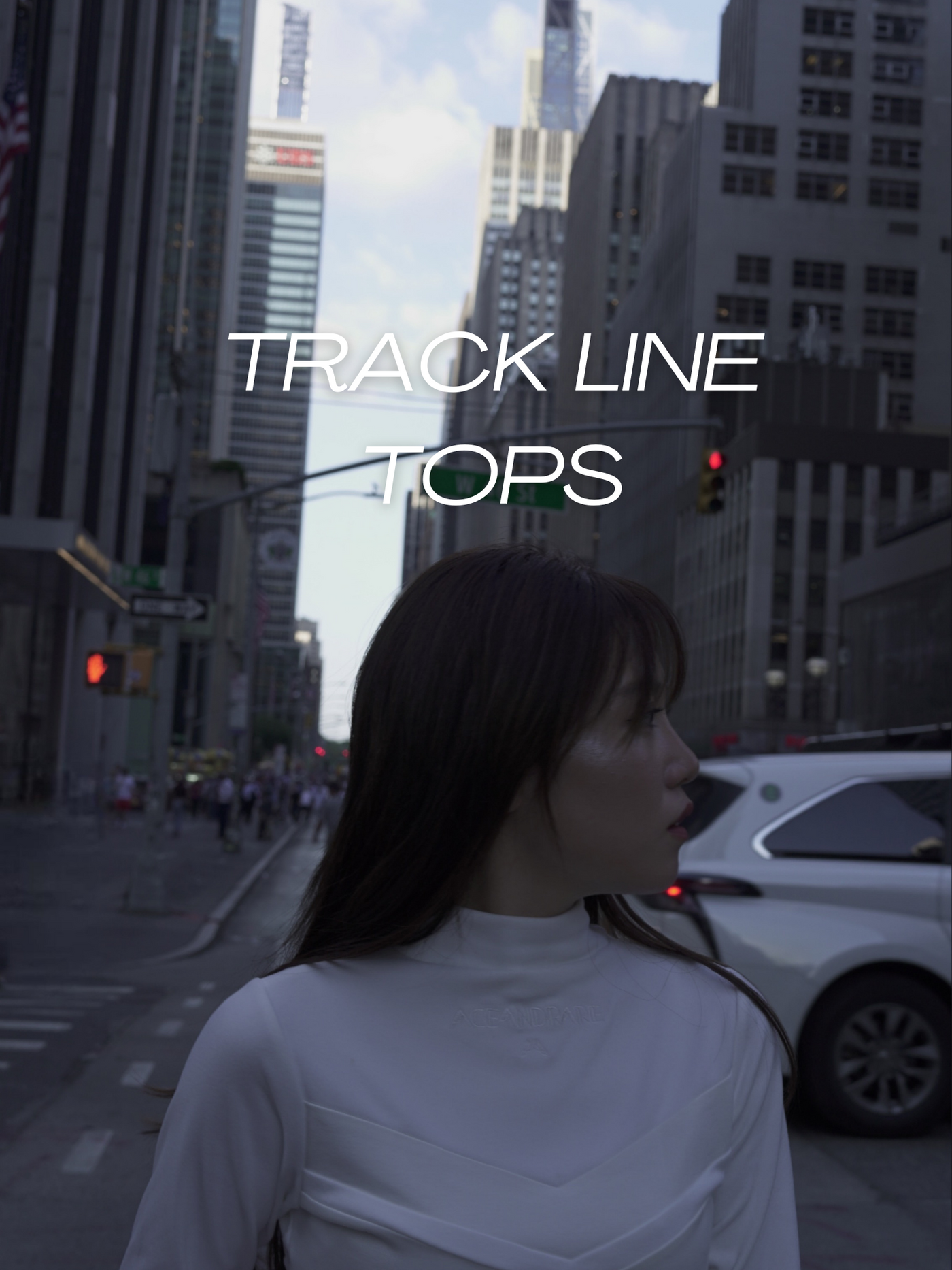 TRACK LINE ハイネック / WHITE