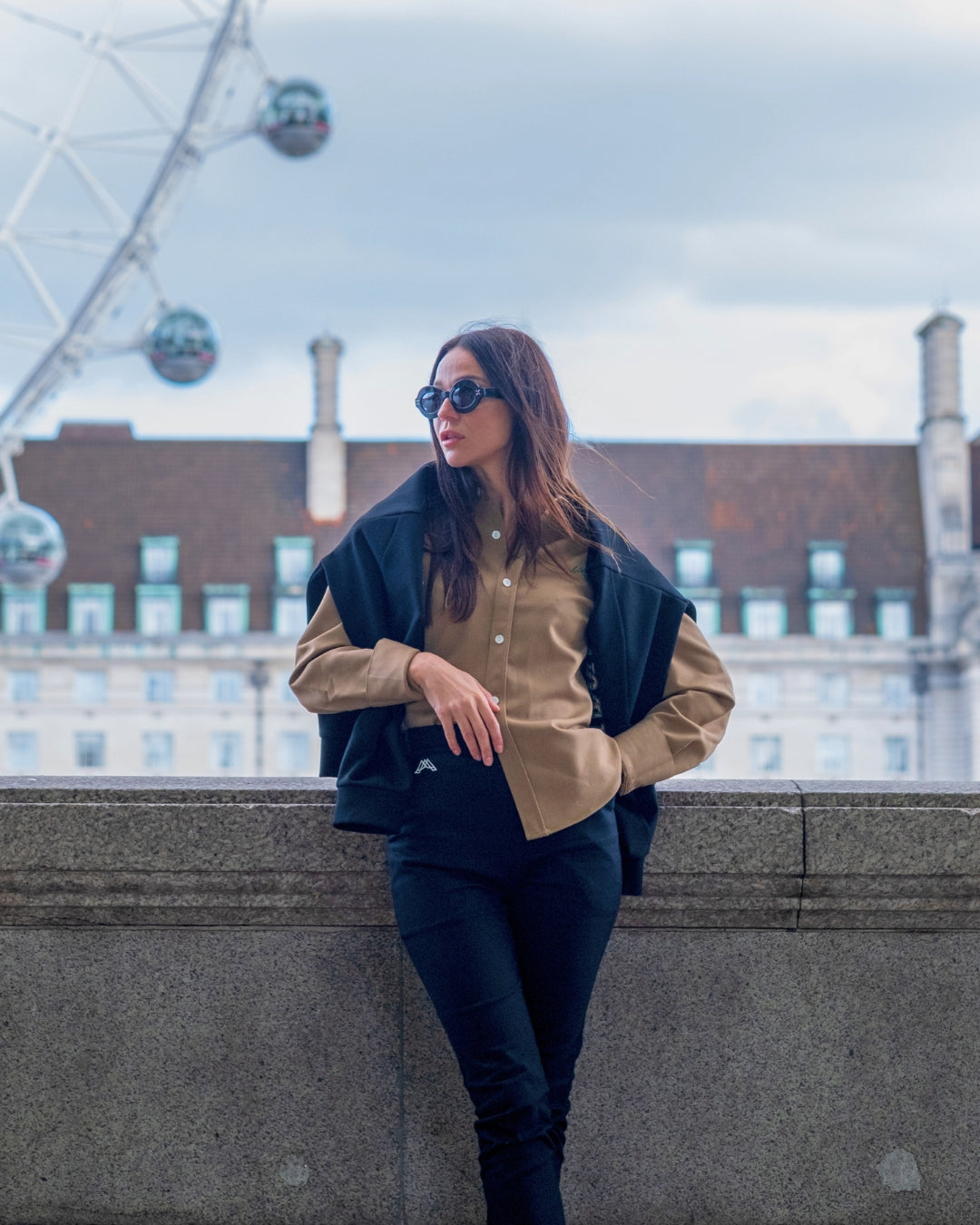SCULPTURE HIGHLINE TROUSERS / BLACK