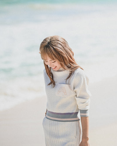 MOANA SUNSET LINE KNIT / SEA GREEN