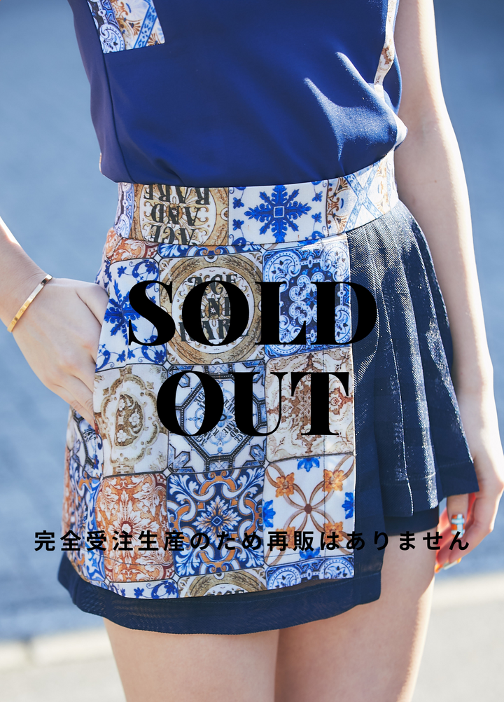 ACEANDRARE AZULEJO TILE プリーツラップパンツ 158T AZULEJO TILE プリーツ ラップパンツ【ZERO】 – ACEANDRARE