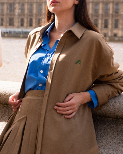 REGENT OXFORD SHIRT / TEA LATTE