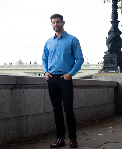 REGENT OXFORD SHIRT / RAINY BLUE