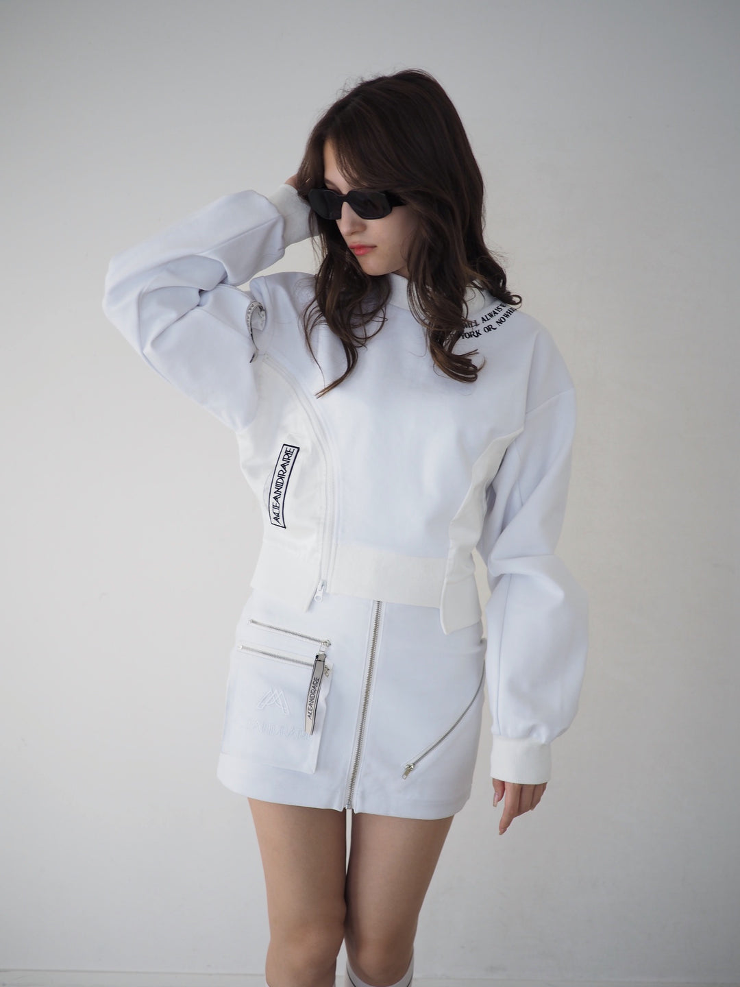 エースアンドレア　DUMBO ワーク　ポケット　トップス　ACEANDRARE DUMBO ワーク ポケット トップス / WHITE – ACEANDRARE