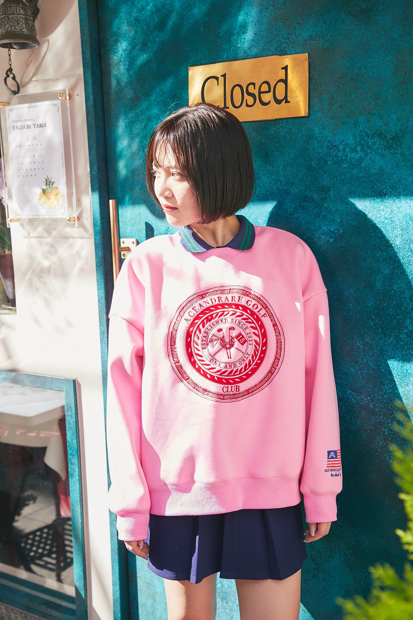 US GOLF CLUB トレーナー / FRENCH PINK