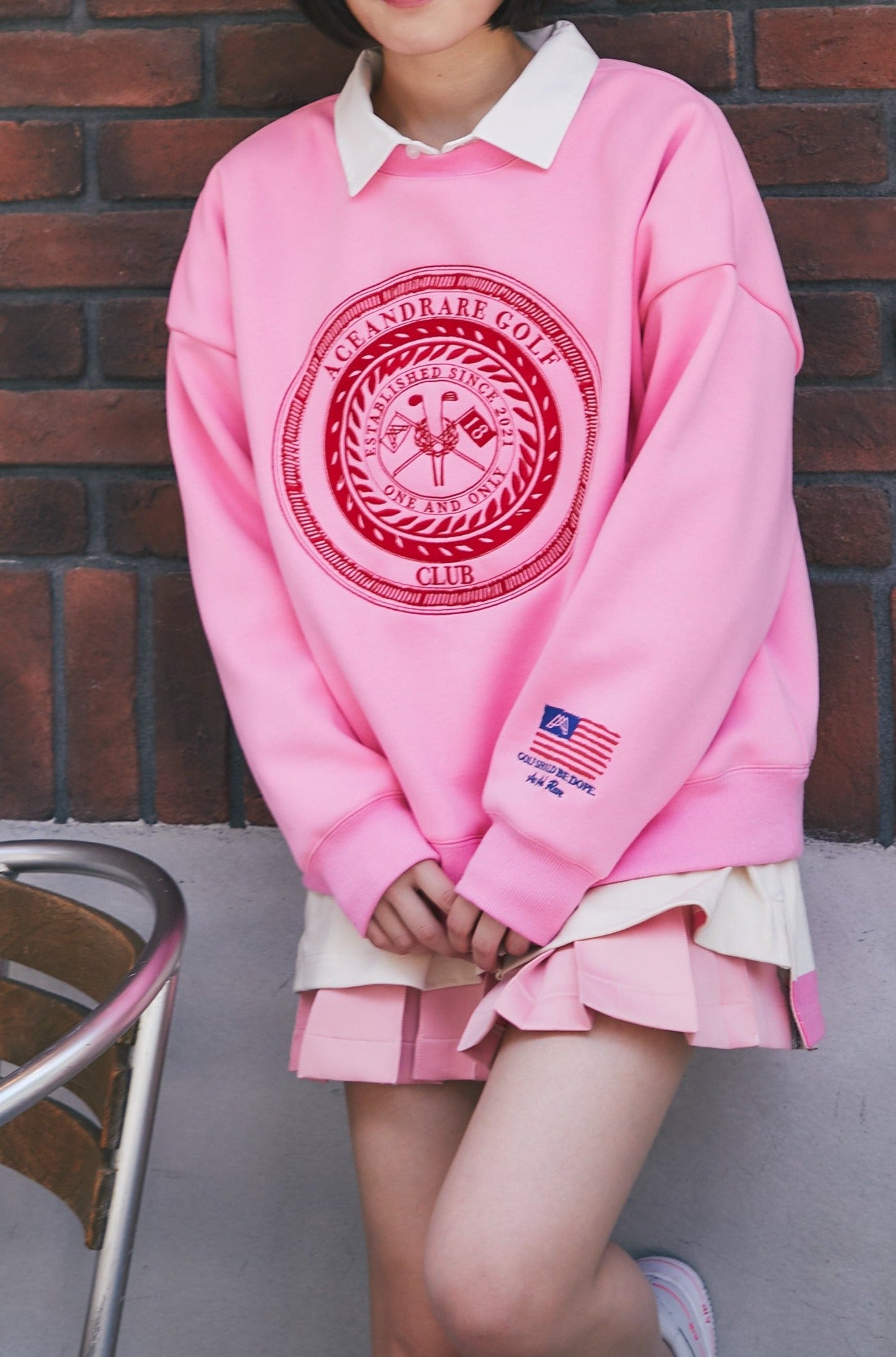 US GOLF CLUB トレーナー / FRENCH PINK