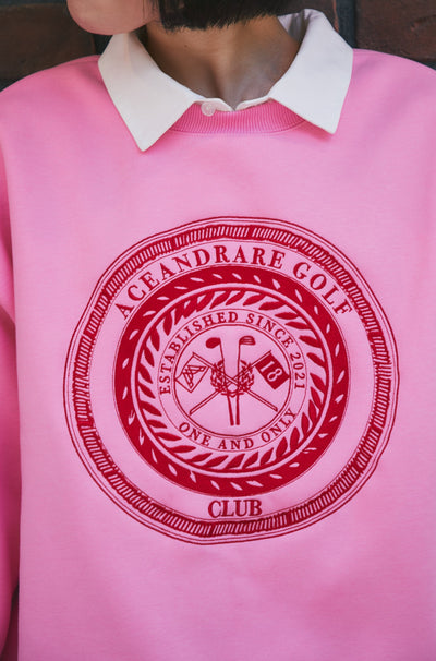 US GOLF CLUB トレーナー / FRENCH PINK