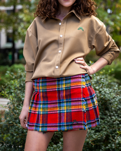 REGENT OXFORD SHIRT / TEA LATTE