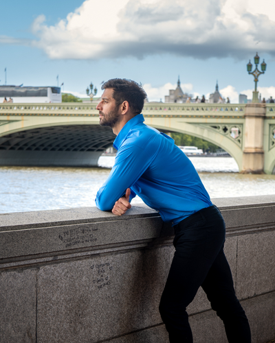 REGENT OXFORD SHIRT / RAINY BLUE