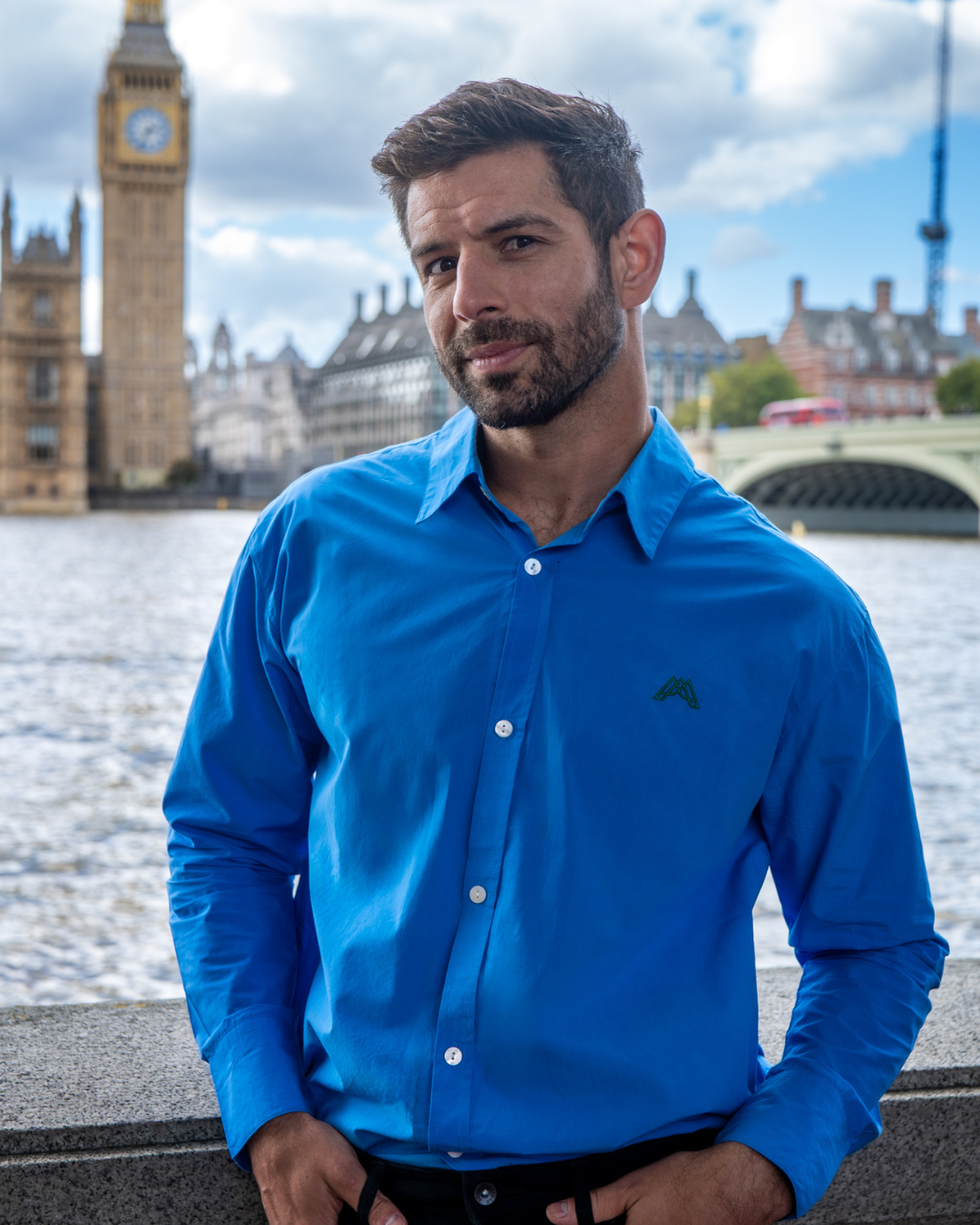 REGENT OXFORD SHIRT / RAINY BLUE