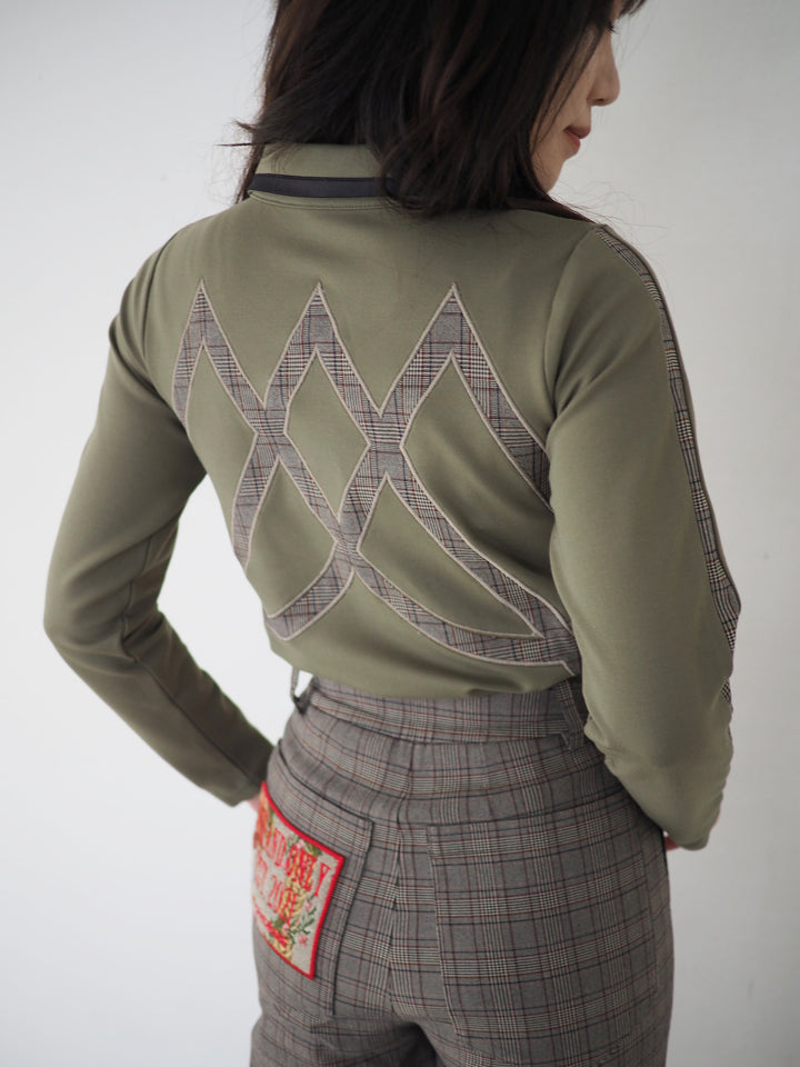 ACEANDRARE　ジップアップロゴポロ　カーキ 42nd St / ジップアップ ロゴ ポロ / KAHKI – ACEANDRARE