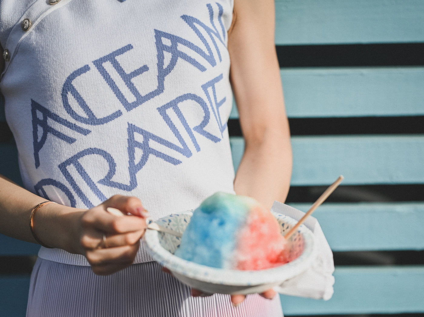 SHAVE ICE ASYMMETRY KNIT