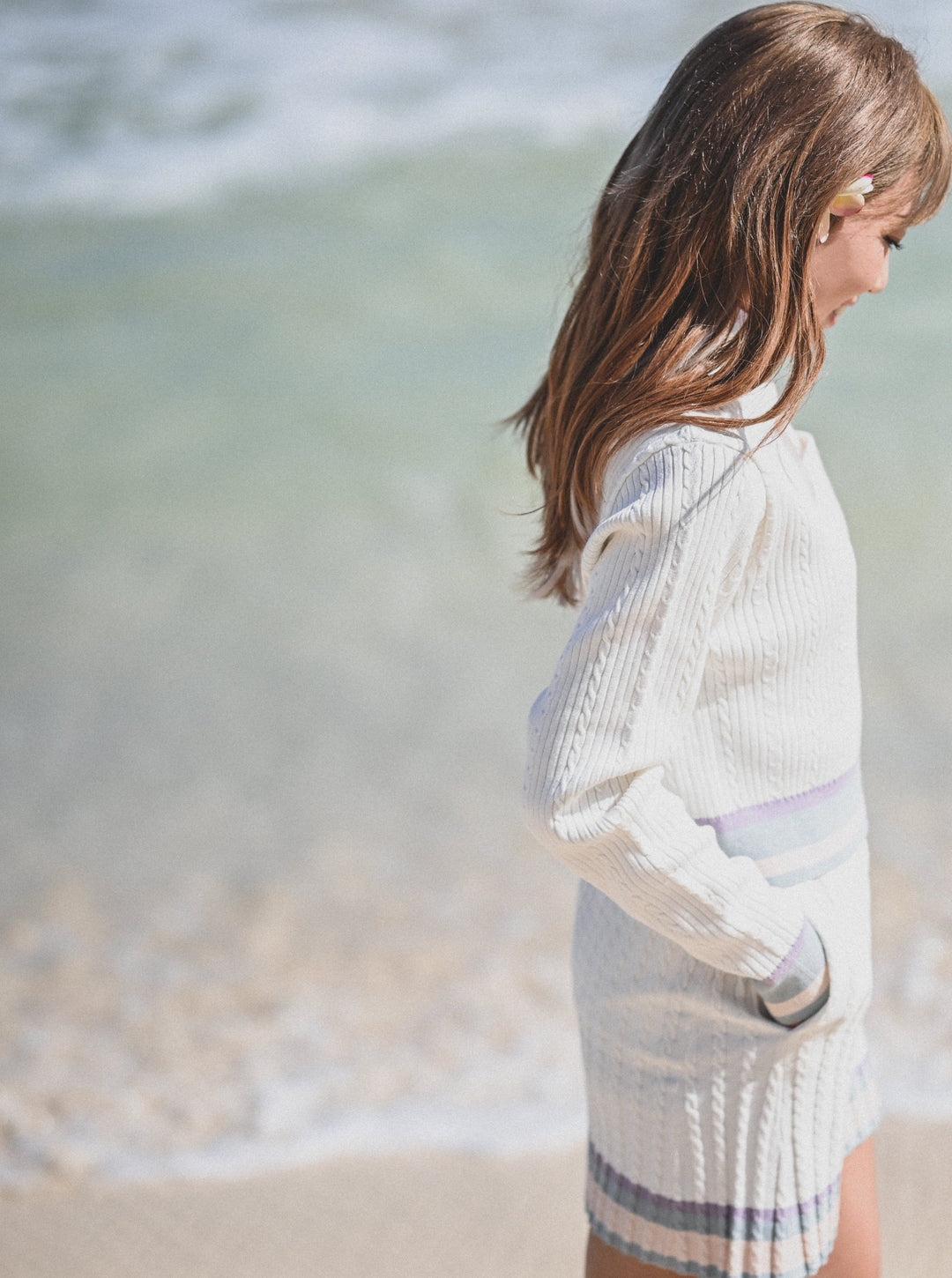 MOANA SUNSET LINE KNIT SKIRT / SEA GREEN – ACEANDRARE